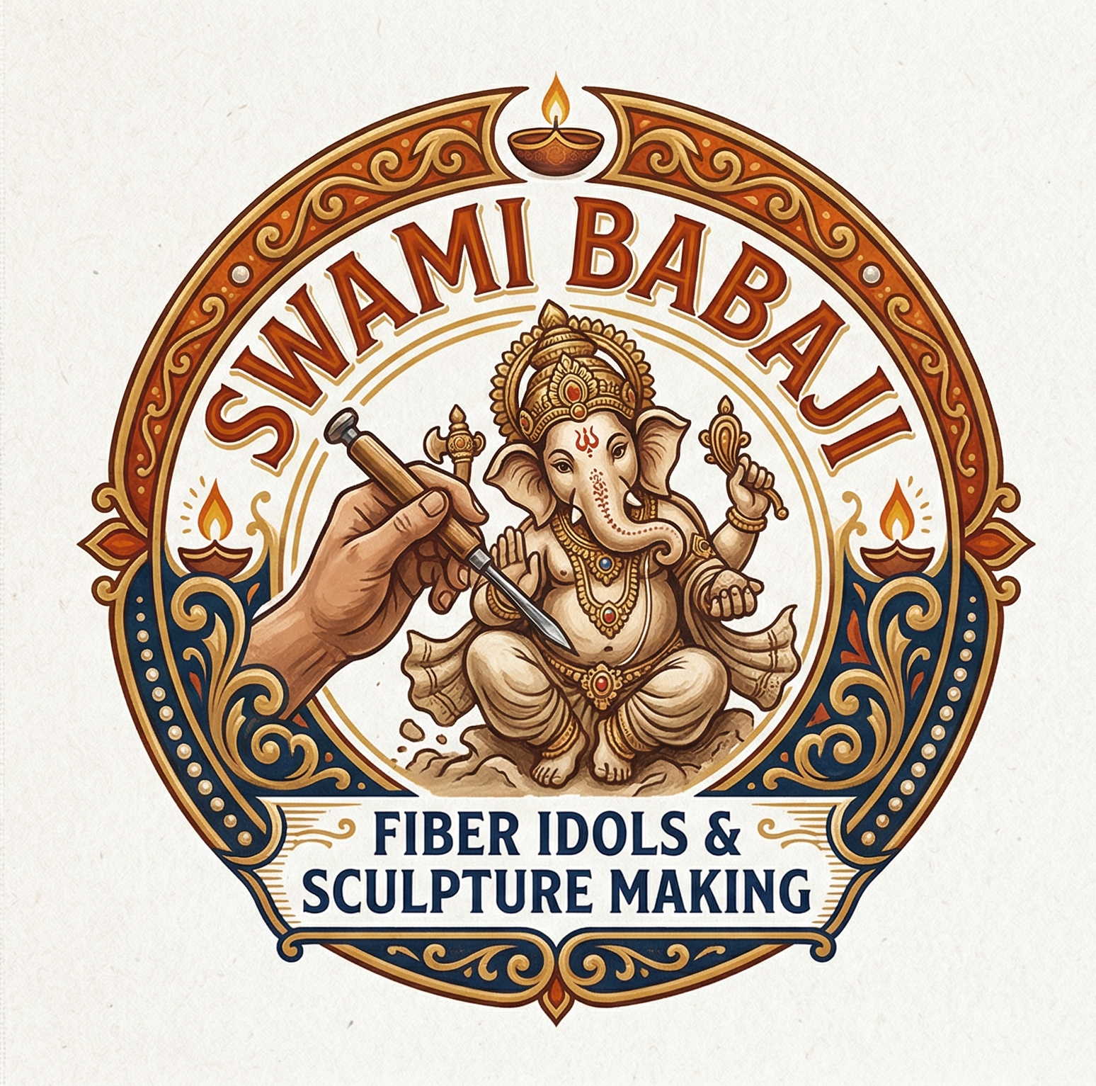 Shri Ganesh Fibre Idol
